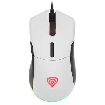 მაუსი Genesis KRYPTON 290 Gaming Optical Mouse RGB, 6400 DPI, USB-A, White 