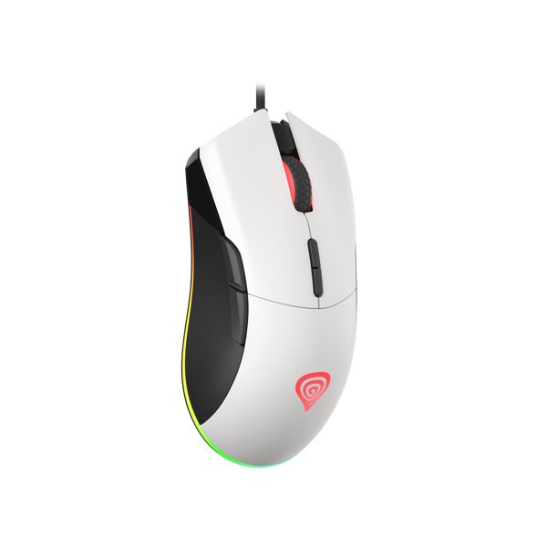 მაუსი Genesis KRYPTON 290 Gaming Optical Mouse RGB, 6400 DPI, USB-A, White 