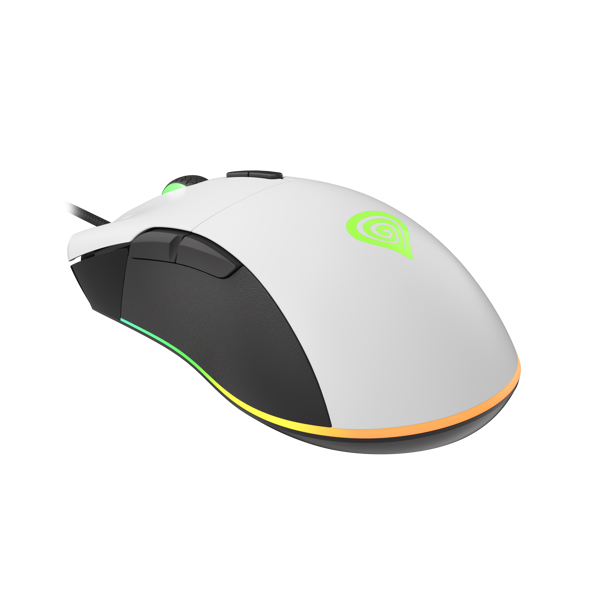 მაუსი Genesis KRYPTON 290 Gaming Optical Mouse RGB, 6400 DPI, USB-A, White 