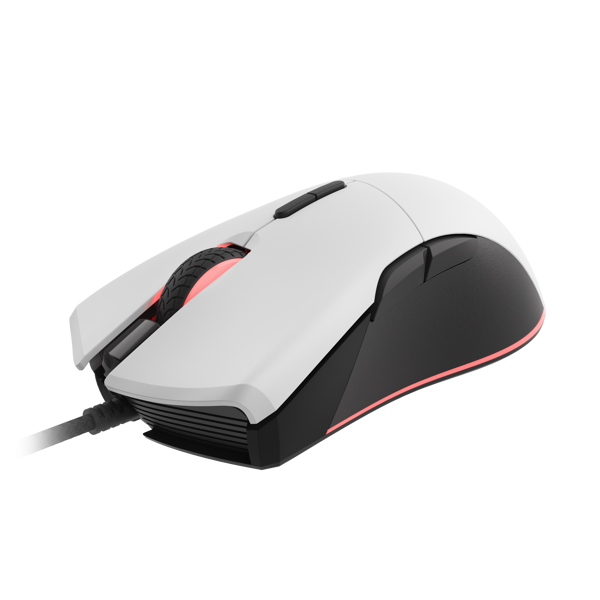 მაუსი Genesis KRYPTON 290 Gaming Optical Mouse RGB, 6400 DPI, USB-A, White 