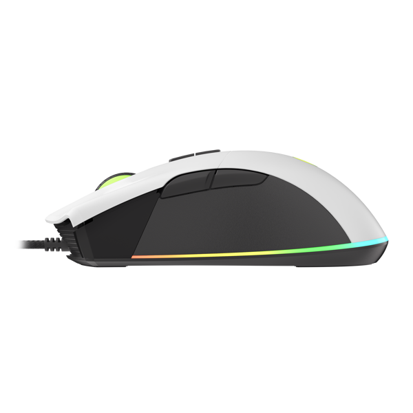 მაუსი Genesis KRYPTON 290 Gaming Optical Mouse RGB, 6400 DPI, USB-A, White 