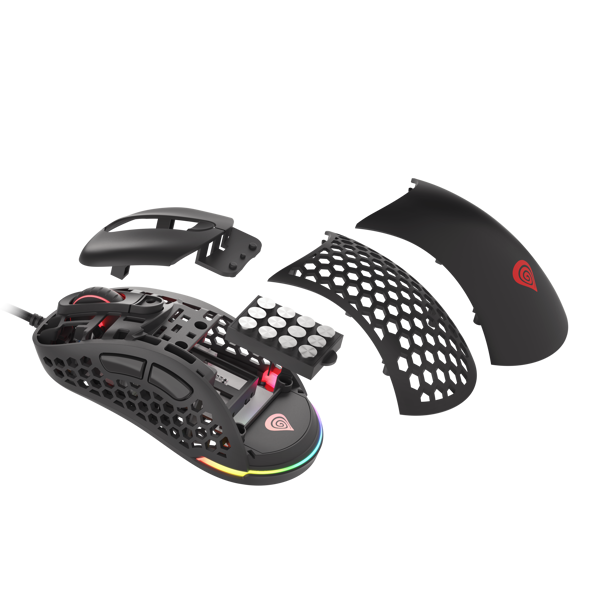 მაუსი Genesis XENON 800 Gaming Optical Mouse RGB, 16000 DPI, Black