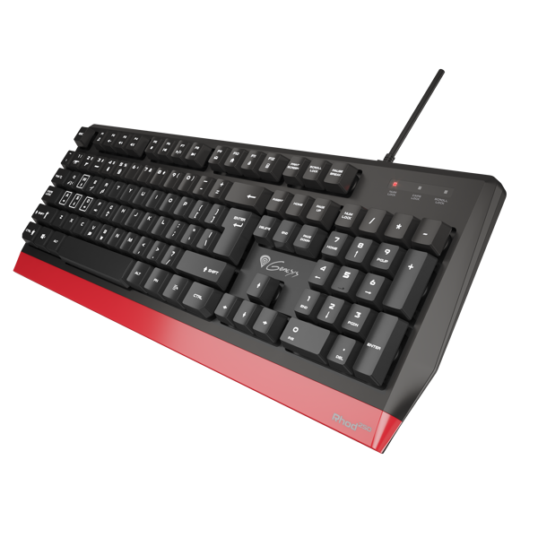 კლავიატურა Genesis RHOD 250 Gaming Membrane, Anti-Ghosting, USB-A, Black
