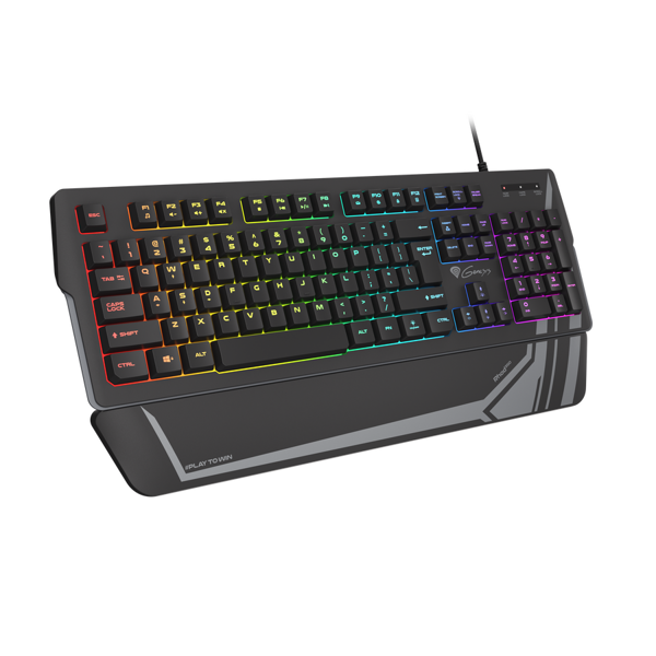  კლავიატურა Genesis RHOD 350 RU Gaming Keyboard Layout With RGB Blacklight USB Black