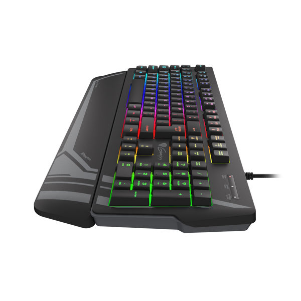  კლავიატურა Genesis RHOD 350 RU Gaming Keyboard Layout With RGB Blacklight USB Black