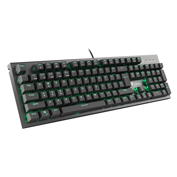 კლავიატურა Genesis THOR 300 Gaming Mechanical Keyboard, RGB Green Backlight, USB, Black