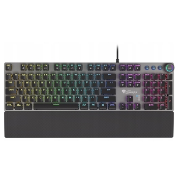 კლავიატურა Genesis THOR 400 RGB, Gaming Mechanical Keyboard, Kailh Red Switch, USB, Black