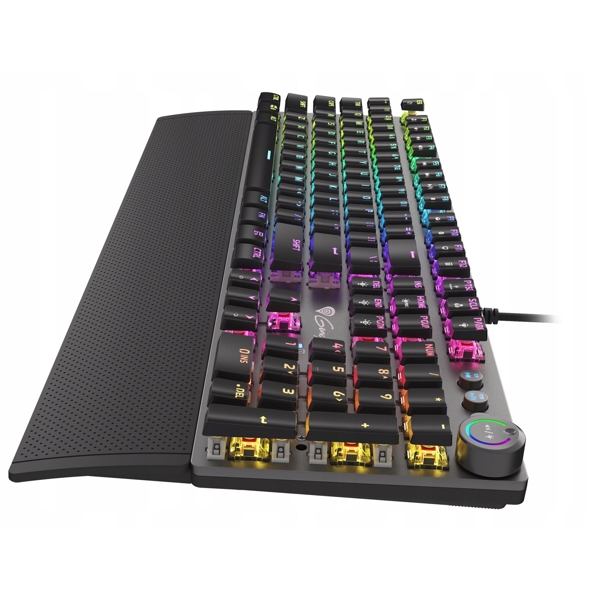 კლავიატურა Genesis THOR 400 RGB, Gaming Mechanical Keyboard, Kailh Red Switch, USB, Black