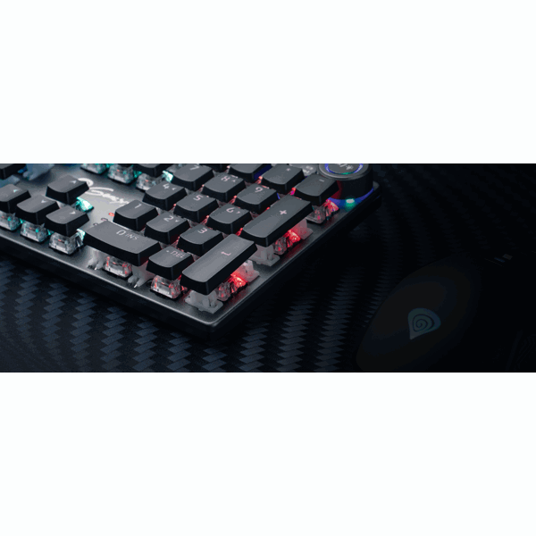 კლავიატურა Genesis THOR 400 RGB, Gaming Mechanical Keyboard, Kailh Red Switch, USB, Black