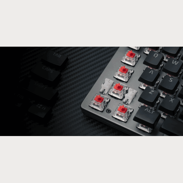 კლავიატურა Genesis THOR 400 RGB, Gaming Mechanical Keyboard, Kailh Red Switch, USB, Black