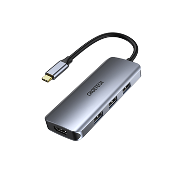 ადაპტერი Choetech HUB-M19, USB-C to HDMI, Multiport Adapter, Silver