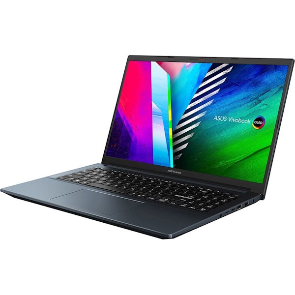  ნოუთბუქი Asus Vivobook Pro K3500 15.6"' OLED I5-11300H, 16GB, 512GB SSD, RTX 3050 4GB, Quiet Blue