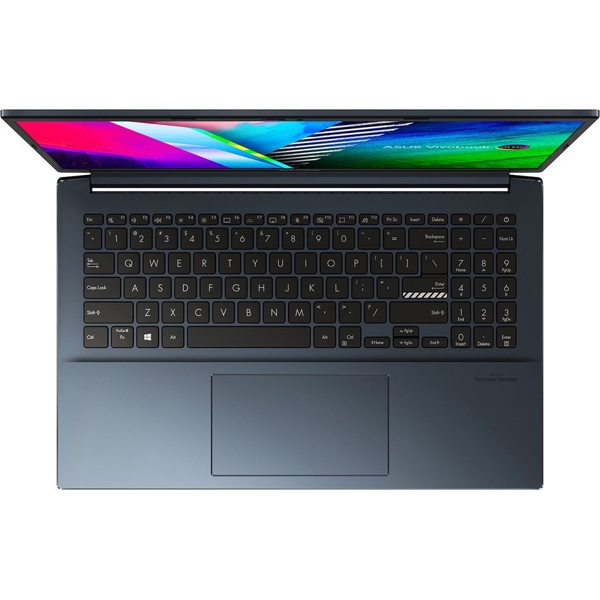  ნოუთბუქი Asus Vivobook Pro K3500 15.6"' OLED I7-11370H, 16GB, 512GB SSD, RTX 3050 4GB, Quiet Blue