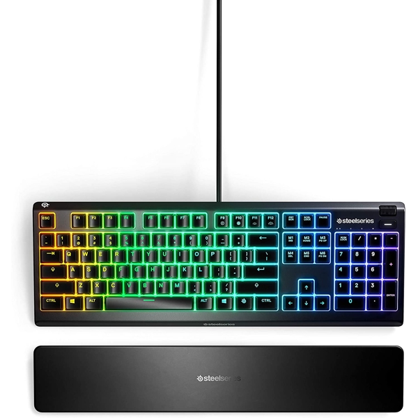 კლავიატურა SteelSeries Apex 3 64795_SS Gaming, Water Resistant, 10-zone RGB, Black