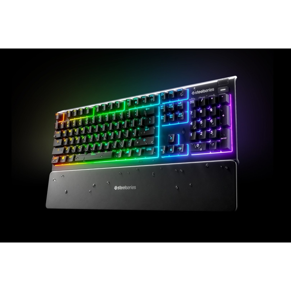 კლავიატურა SteelSeries Apex 3 64795_SS Gaming, Water Resistant, 10-zone RGB, Black