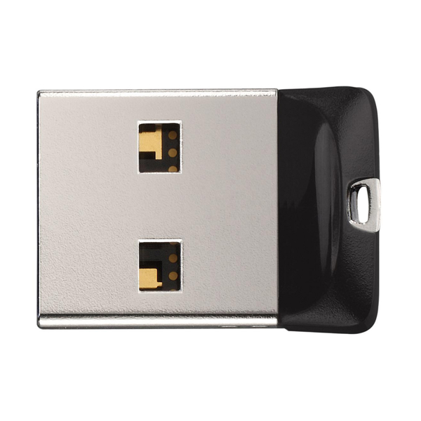 USB ფლეშ მეხსიერება Sandisk SDCZ33-032G-G35 Cruzer Fit 32GB USB 2.0 Black