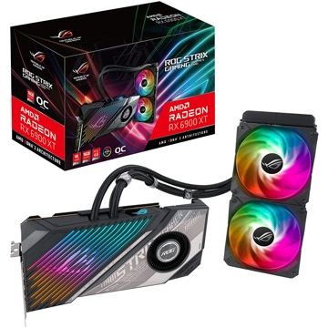   ვიდეო დაფა Asus ROG Strix Radeon RX 6900 XT With Liquid Cooling 16GB GDDR6 Black