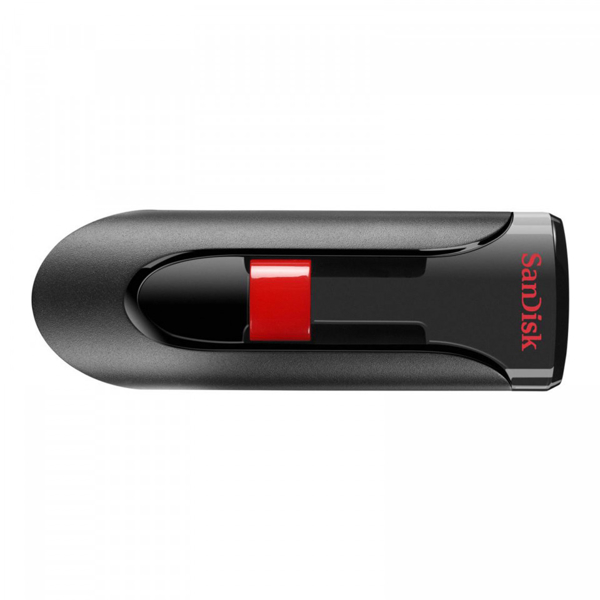 USB ფლეშ მეხსიერება Sandisk SDCZ600-064G-G35, 64GB, USB 3.0, Type-A, Black/Red