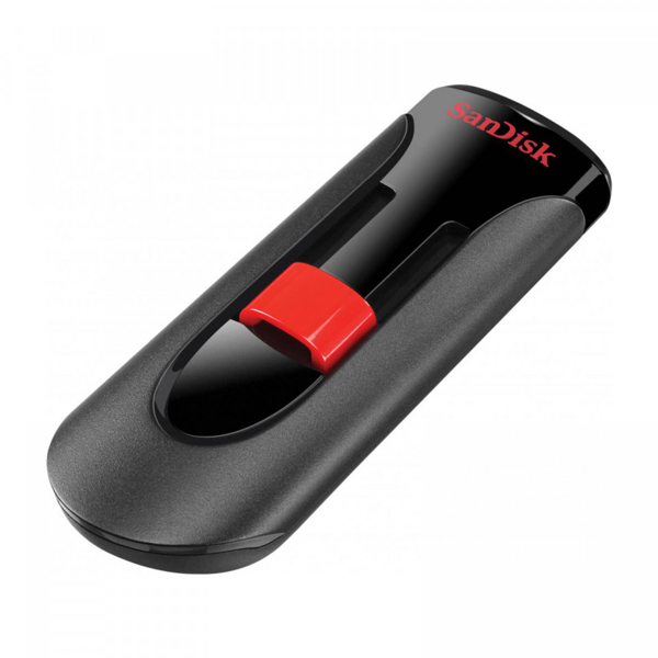 USB ფლეშ მეხსიერება Sandisk SDCZ600-064G-G35, 64GB, USB 3.0, Type-A, Black/Red