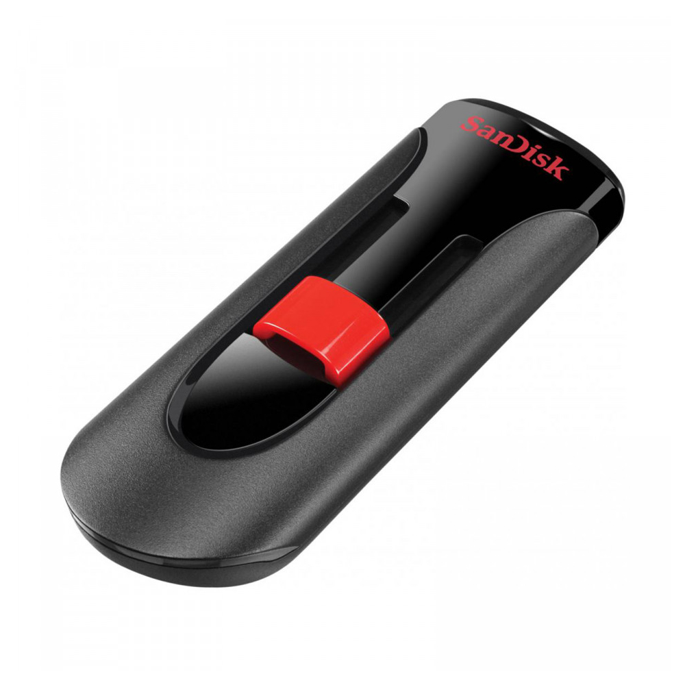 USB ფლეშ მეხსიერება Sandisk SDCZ600-064G-G35, 64GB, USB 3.0, Type-A, Black/Red