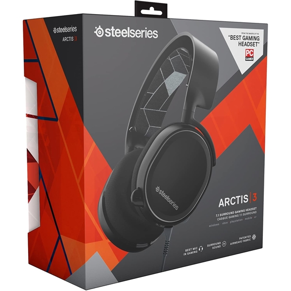 ყურსასმენი SteelSeries Arctis 3 Gaming, 3.5mm Jack, Black