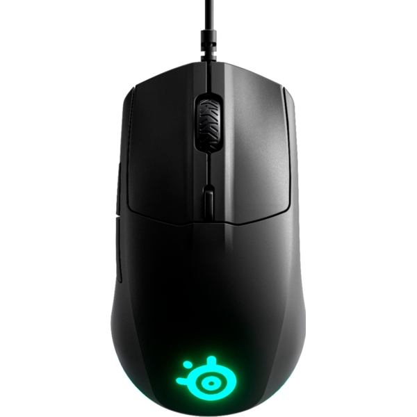 მაუსი SteelSeries Rival 3 Wired Optical Gaming Mouse, RGB, Black