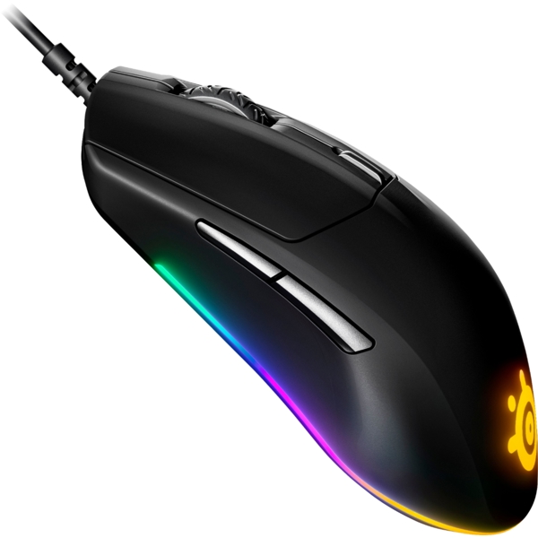 მაუსი SteelSeries Rival 3 Wired Optical Gaming Mouse, RGB, Black