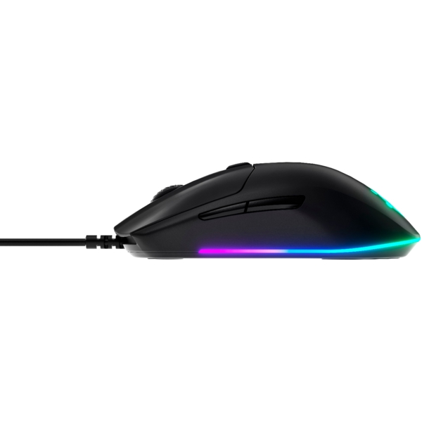 მაუსი SteelSeries Rival 3 Wired Optical Gaming Mouse, RGB, Black