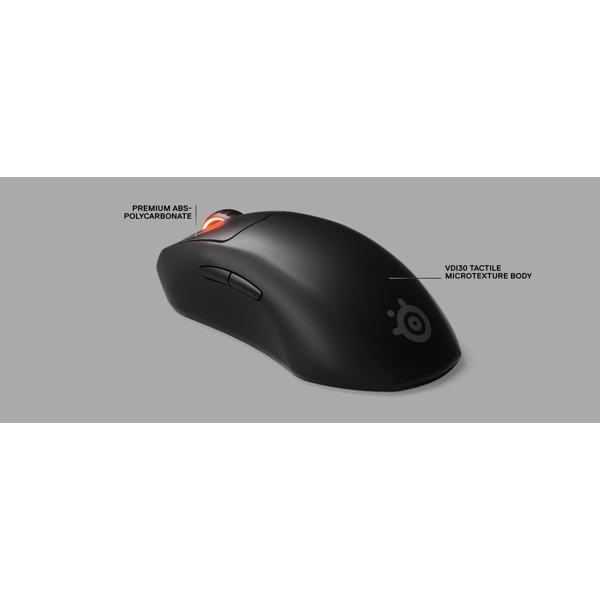 მაუსი SteelSeries 62593_SS Prime Wireless Optical Gaming Mouse, RGB, USB, Black