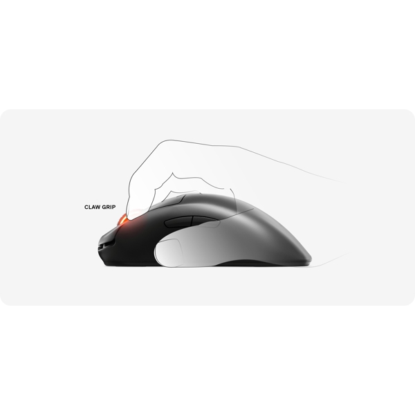 მაუსი SteelSeries 62593_SS Prime Wireless Optical Gaming Mouse, RGB, USB, Black