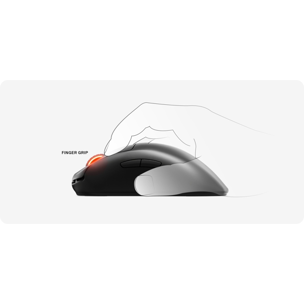 მაუსი SteelSeries 62593_SS Prime Wireless Optical Gaming Mouse, RGB, USB, Black