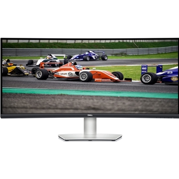 მონიტორი Dell S3422DW, 34", Curved Monitor, LED, VA, USB, HDM, DP, Silver/Black