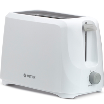 ტოსტერი Vitek VT-9001, 700W, Toaster, White