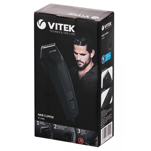  წვერსაპარსი Vitek VT-2580, Electric Shaver, Black