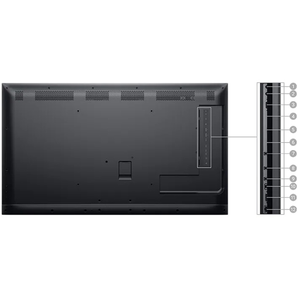 მონიტორი Dell C5519Q, 55", 4K, LED, USB, HDM, DP, VGA, Conference Room Monitor, Black