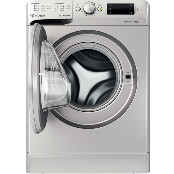 სარეცხი მანქანა Indesit OMTWE 71252 S EU, 7Kg, 1200Rpm, A+++, 56Db, Silver