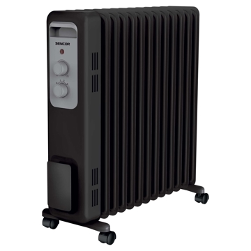 ზეთის რადიატორი Sencor SOH 3313BK, 2500W, Oil Radiator, Black