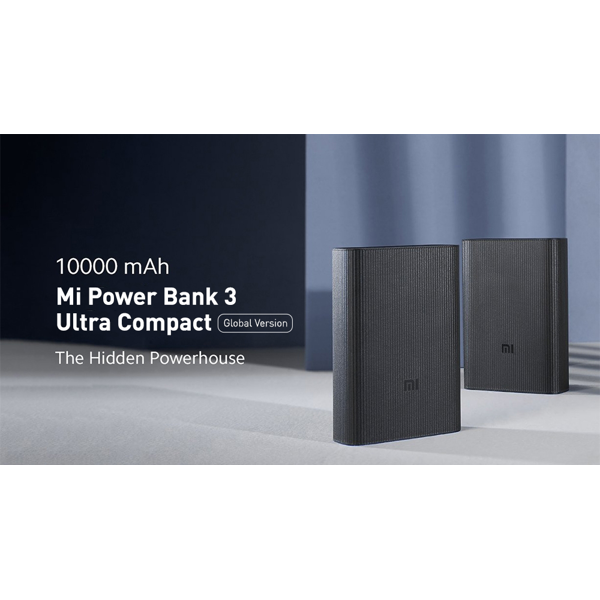 Xiaomi Mi BHR4412GL 10000mAh Power Bank 3 Ultra Compact Black