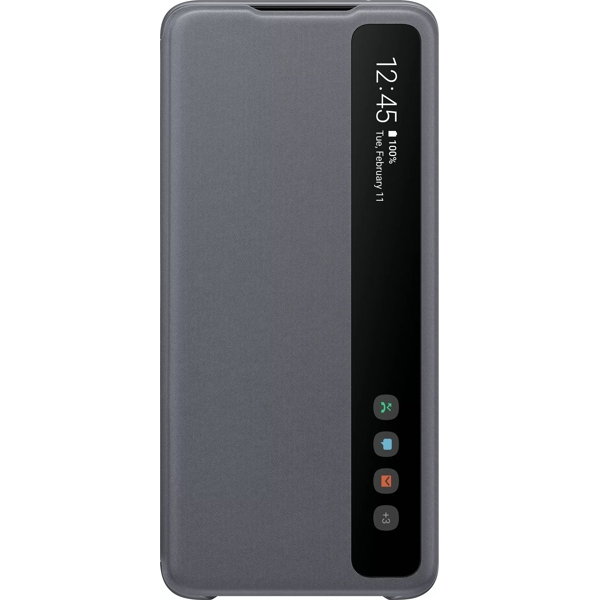 მობილურის ქეისი Samsung EF-ZG988CJEGRU Smart Clear View Cover S20 Ultra Gray