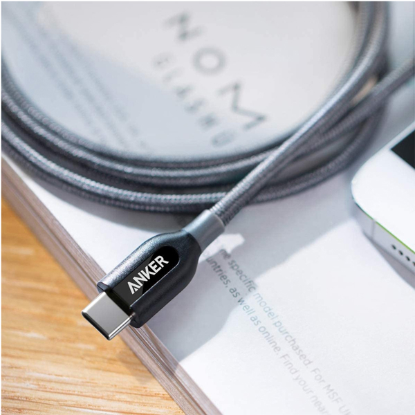 USB კაბელი Anker A8187HA1 Powerline+ USB-C to USB-C Gray