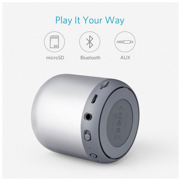  Anker A3101HA1 Soundcore Mini Wireless Speaker Bluetooth AUX micro SD Gray