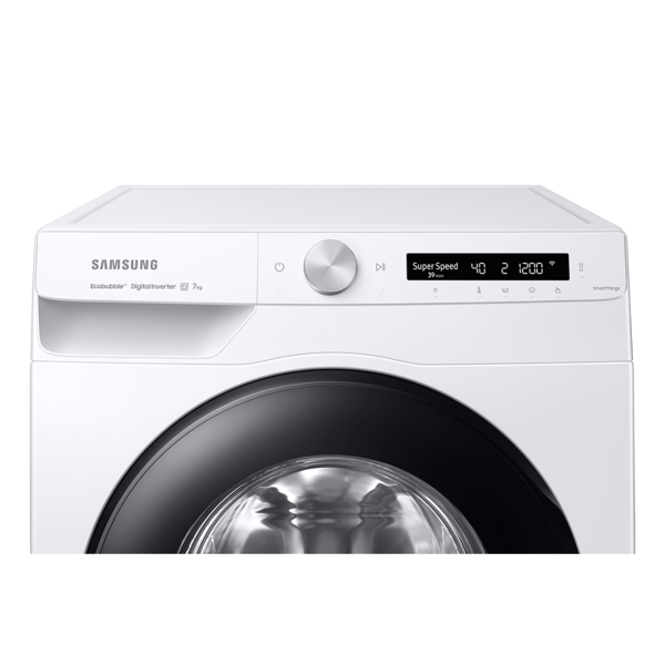 სარეცხი მანქანა Samsung WW70A6S28AW, 7KG, 1200Rpm, A, 57Dba, ECO Bubble, White