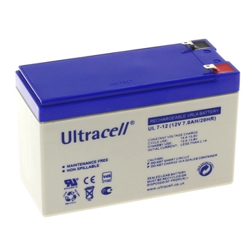 აკუმლატორი Ultracell UL7-12 Rechargeable Battery, 7Ah, 12V, White