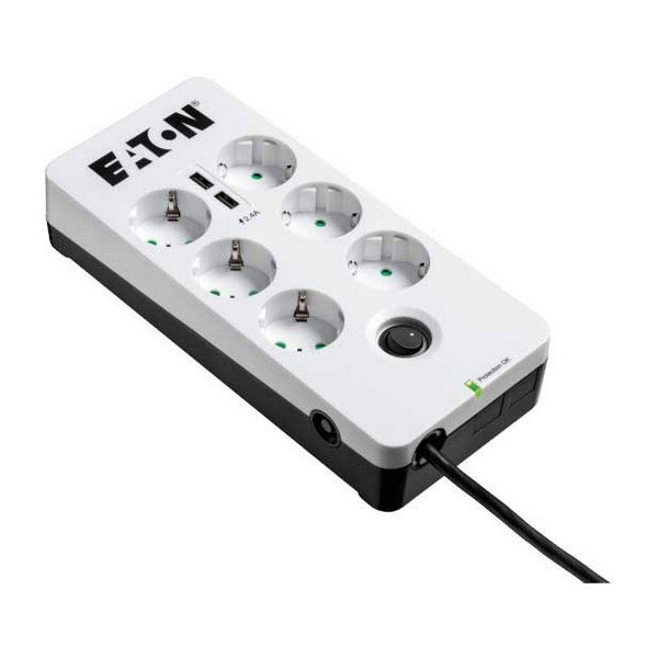 ადაპტერი Eaton PB6UD Protection Box 6 DIN, USB, White