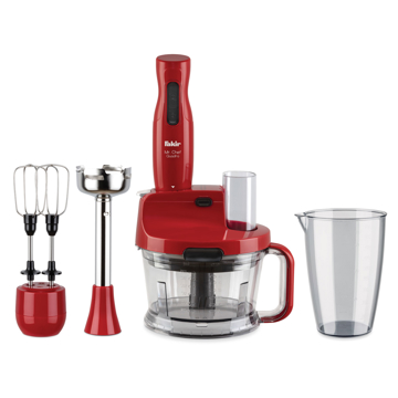 ხელის ბლენდერი Fakir Mr. Chef Quadro Blender Set, 1000W, Red