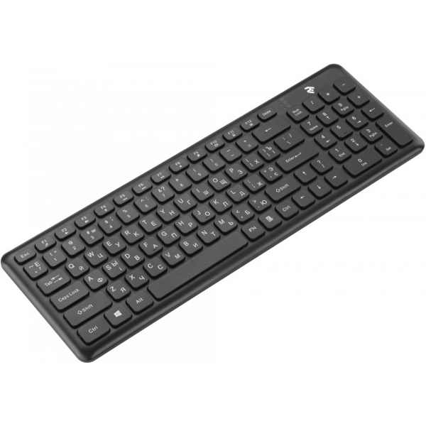 2E KS230WB, USB, Wireless Keyboard, Black