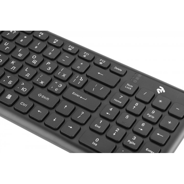 2E KS230WB, USB, Wireless Keyboard, Black