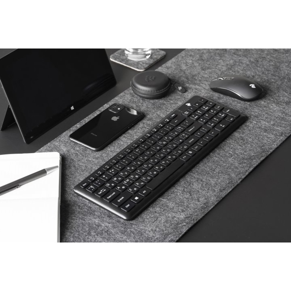 2E KS230WB, USB, Wireless Keyboard, Black