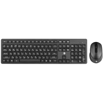 კლავიატურა+მაუსი 2E MK420WB Wireless Keyboard and Mouse, Black