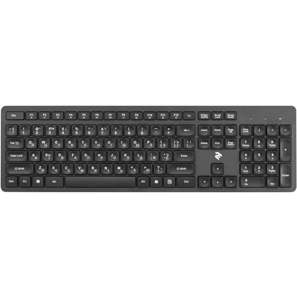 კლავიატურა + მაუსი 2E MK420WB Wireless Keyboard and Mouse, Black